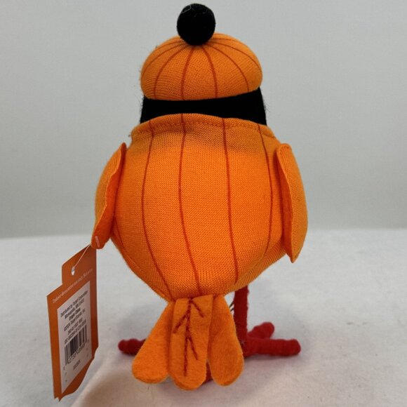 Hyde & Eek! Pawson Featherly Friends Halloween Bird Figure Pumpkin Orange  NEW - Picture 3 of 12